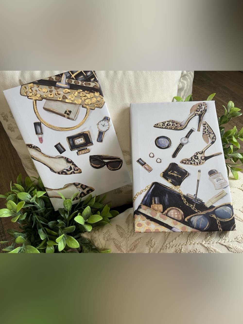 Leopard Print Tote Boutique Style Canvas Art Prints  - 🆕-